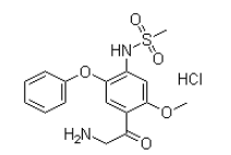 N-(4-甘氨酰基-5-甲氧基-2-苯氧基苯基)甲烷磺酰胺鹽酸鹽