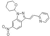 (E)-6-硝基-3-[2-(吡啶-2-基)乙烯基]-1-(四氫-2H-吡喃-2-基)-1H-吲唑